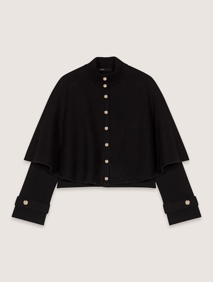 Cardigan effet cape