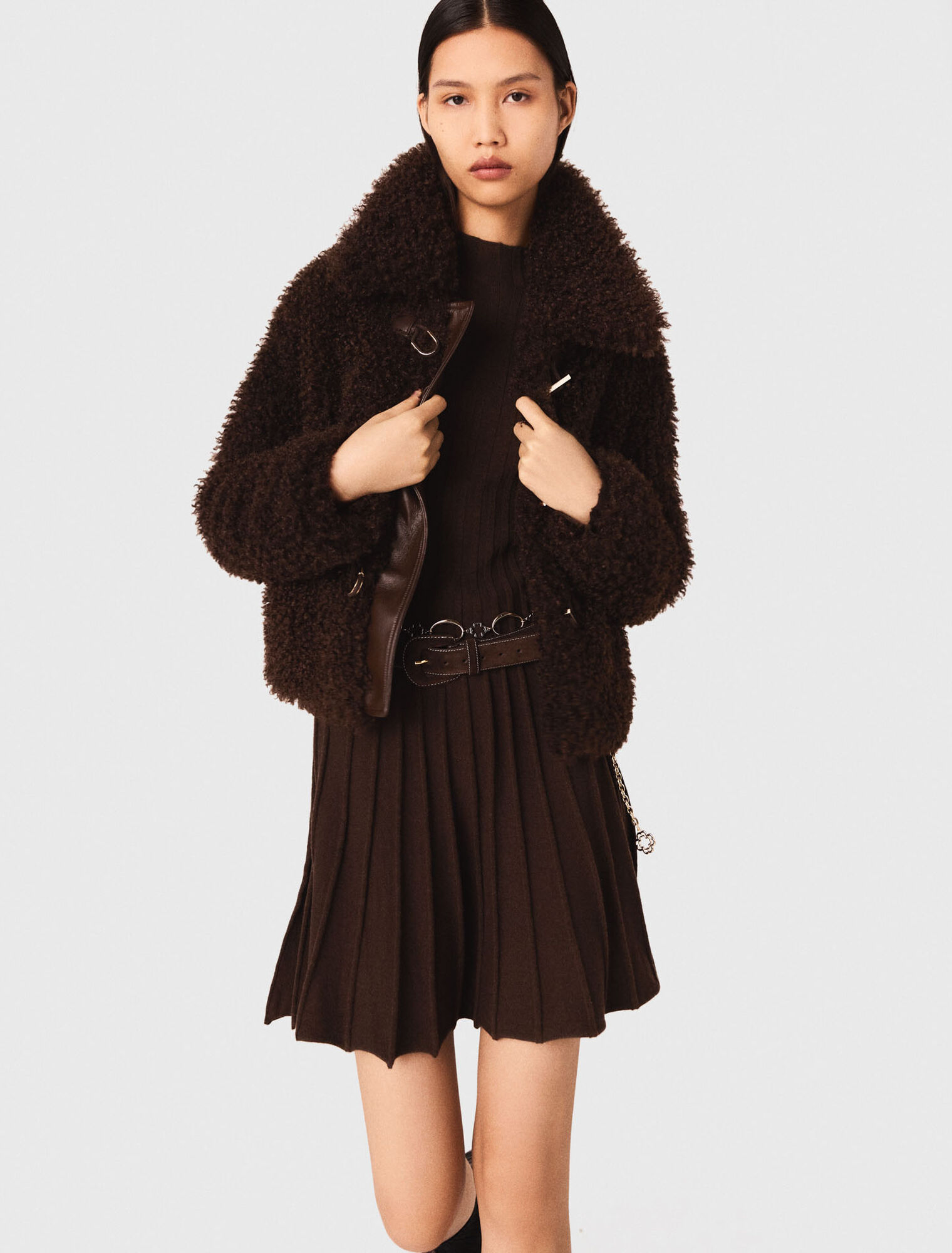 Manteau court à bouclette