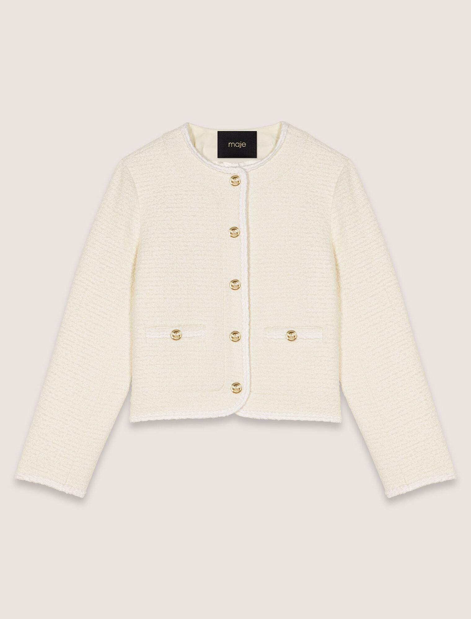 Veste courte en tweed