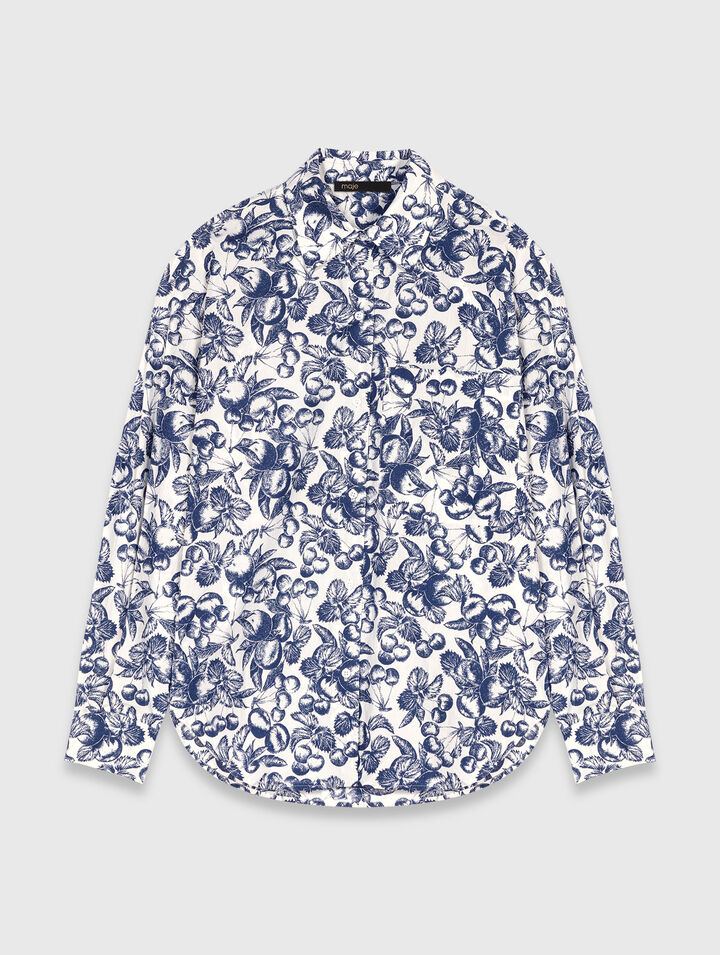 Chemise longue imprimée