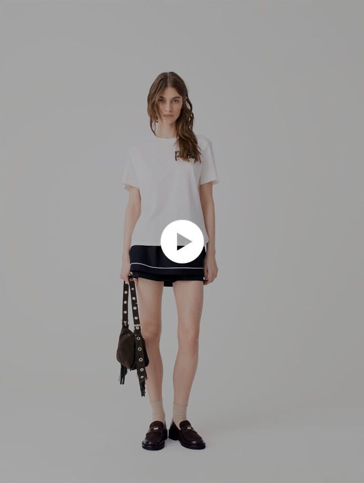Tee shirt avec logo Paris brod&eacute;