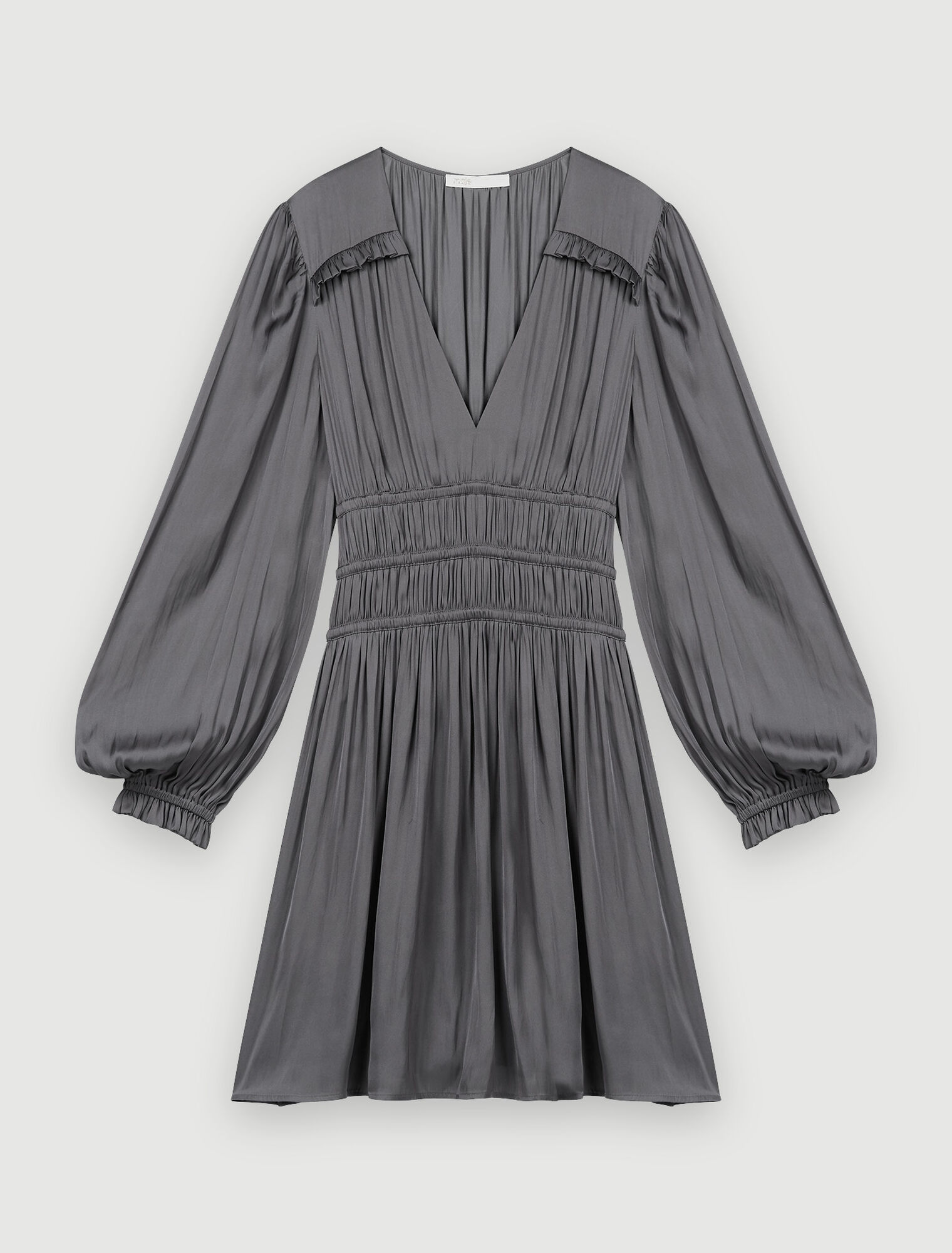 Robe courte satinée
