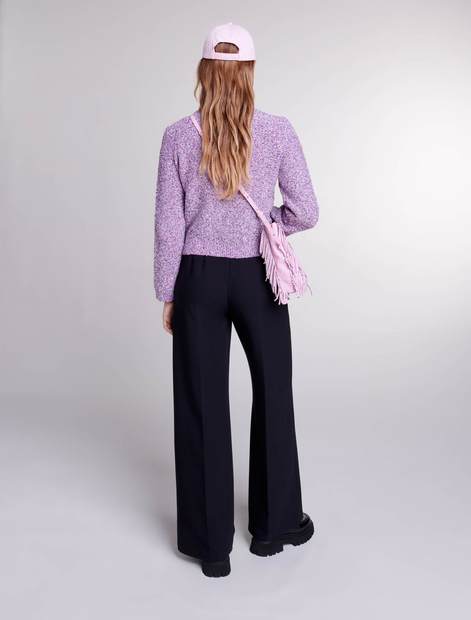 Cardigan en maille à sequins