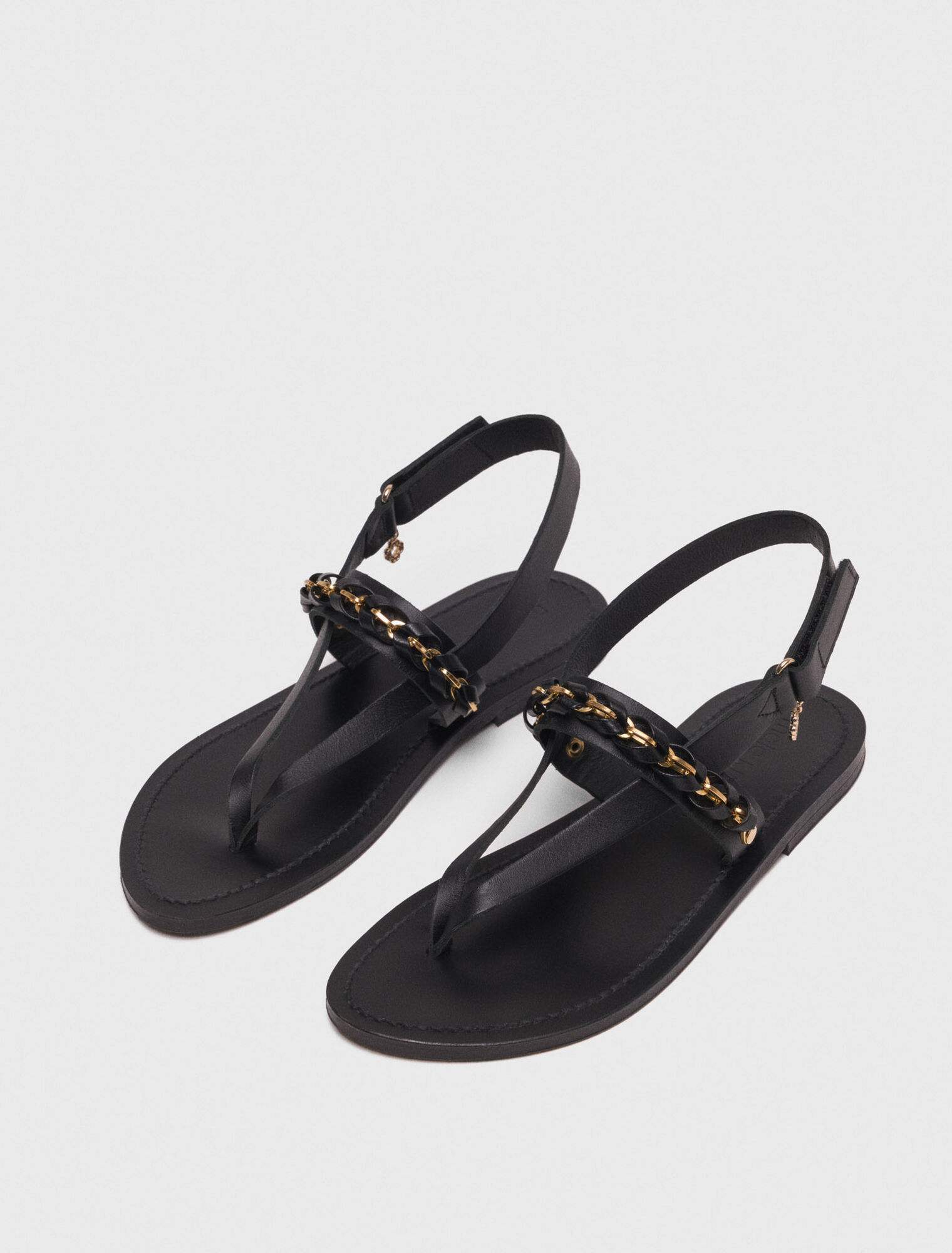 Sandales plates en cuir K.Jacques