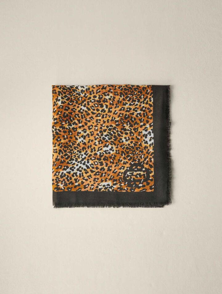 Foulard imprimé léopard