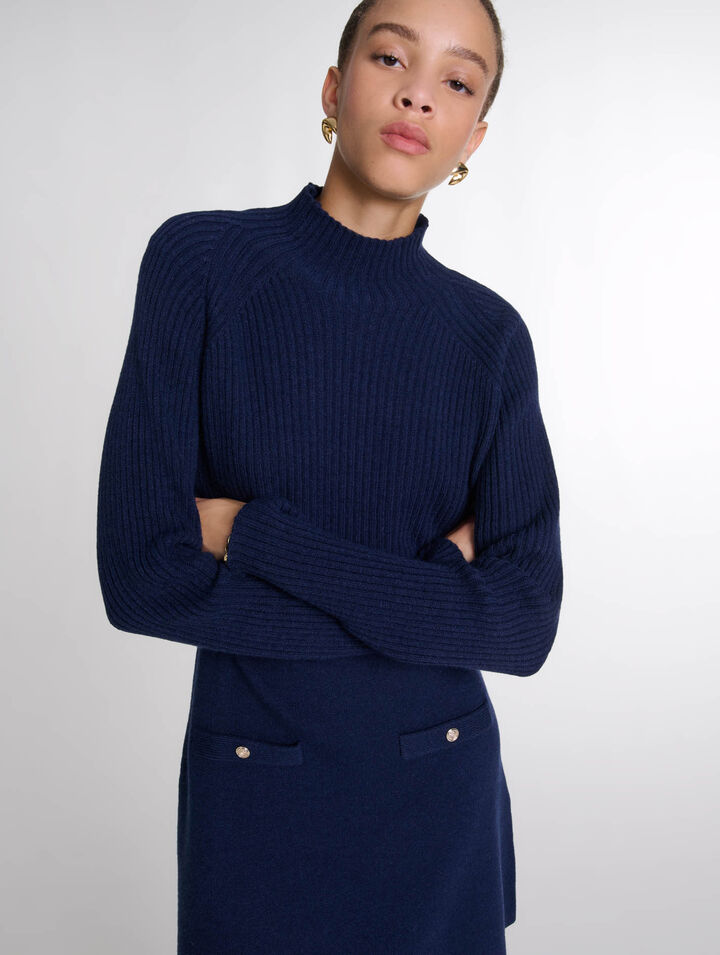 Robe courte 2-en-1 en maille