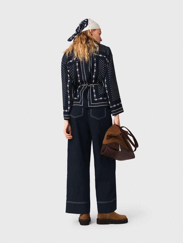 Chemise fluide imprim&eacute;e