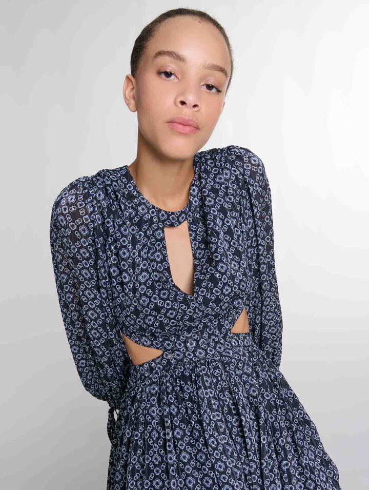 Robe courte imprimé Clover