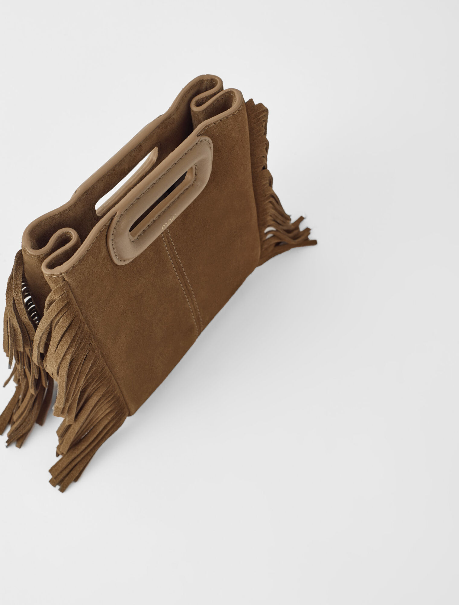 Sac M mini en cuir suède