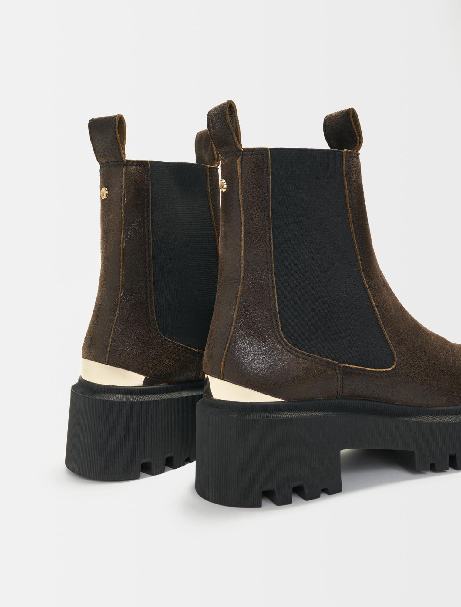 Bottine cuir vieilli