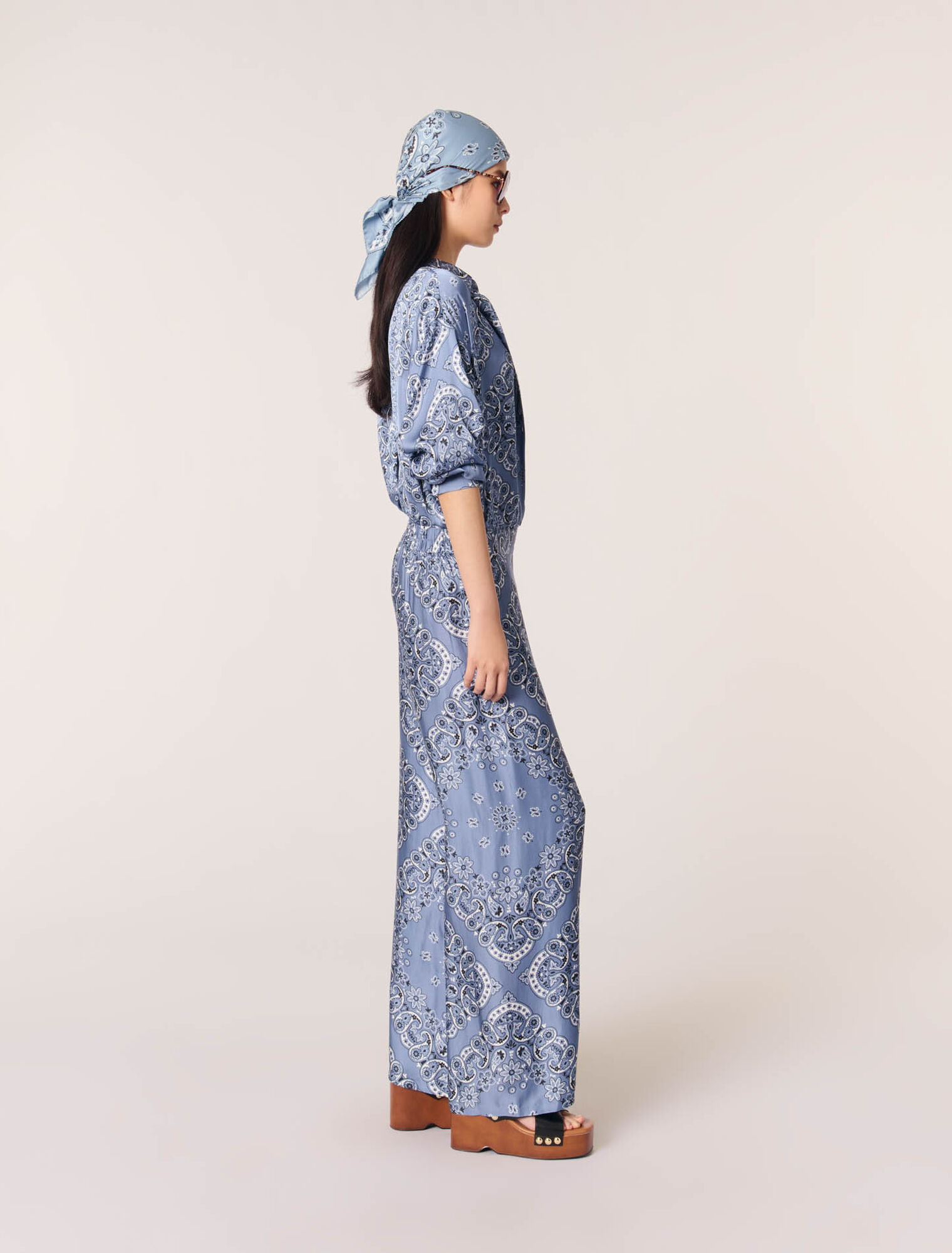 Pantalon fluide imprimé