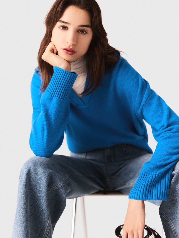 Cardigan à col polo ouvert