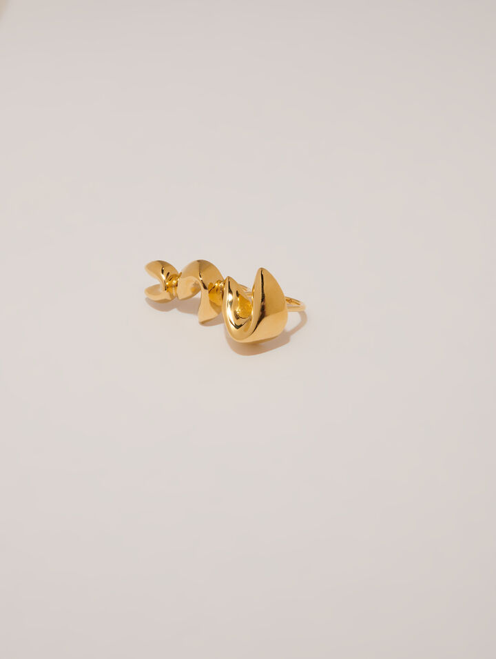 Bague triple fortune cookie