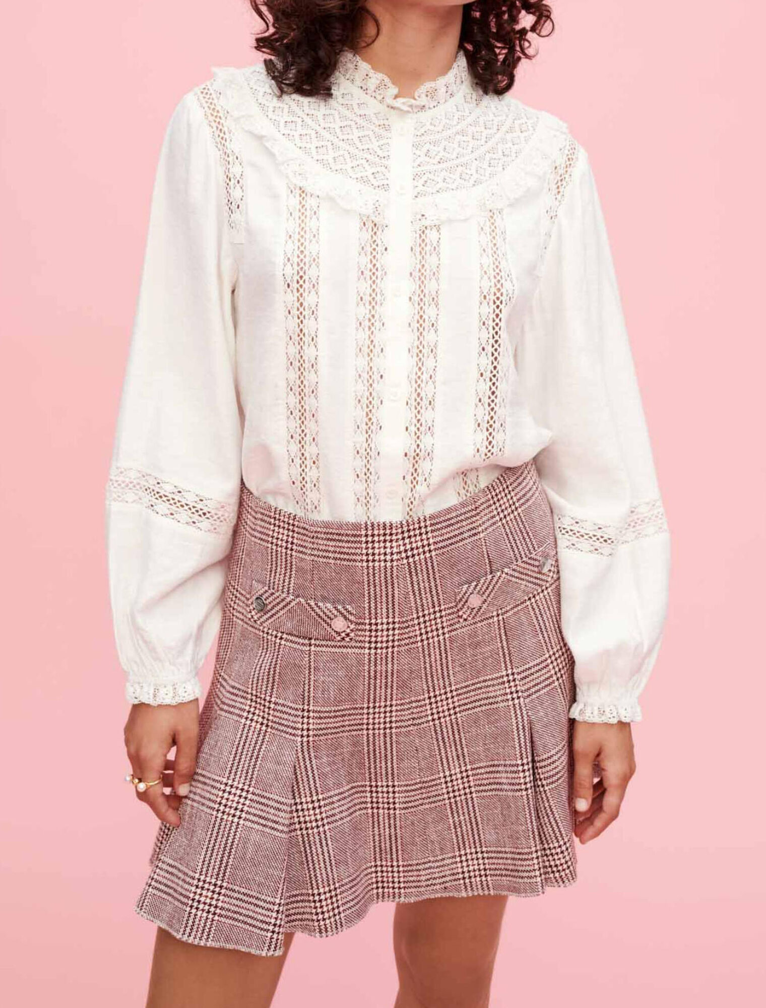Chemise à broderies anglaises