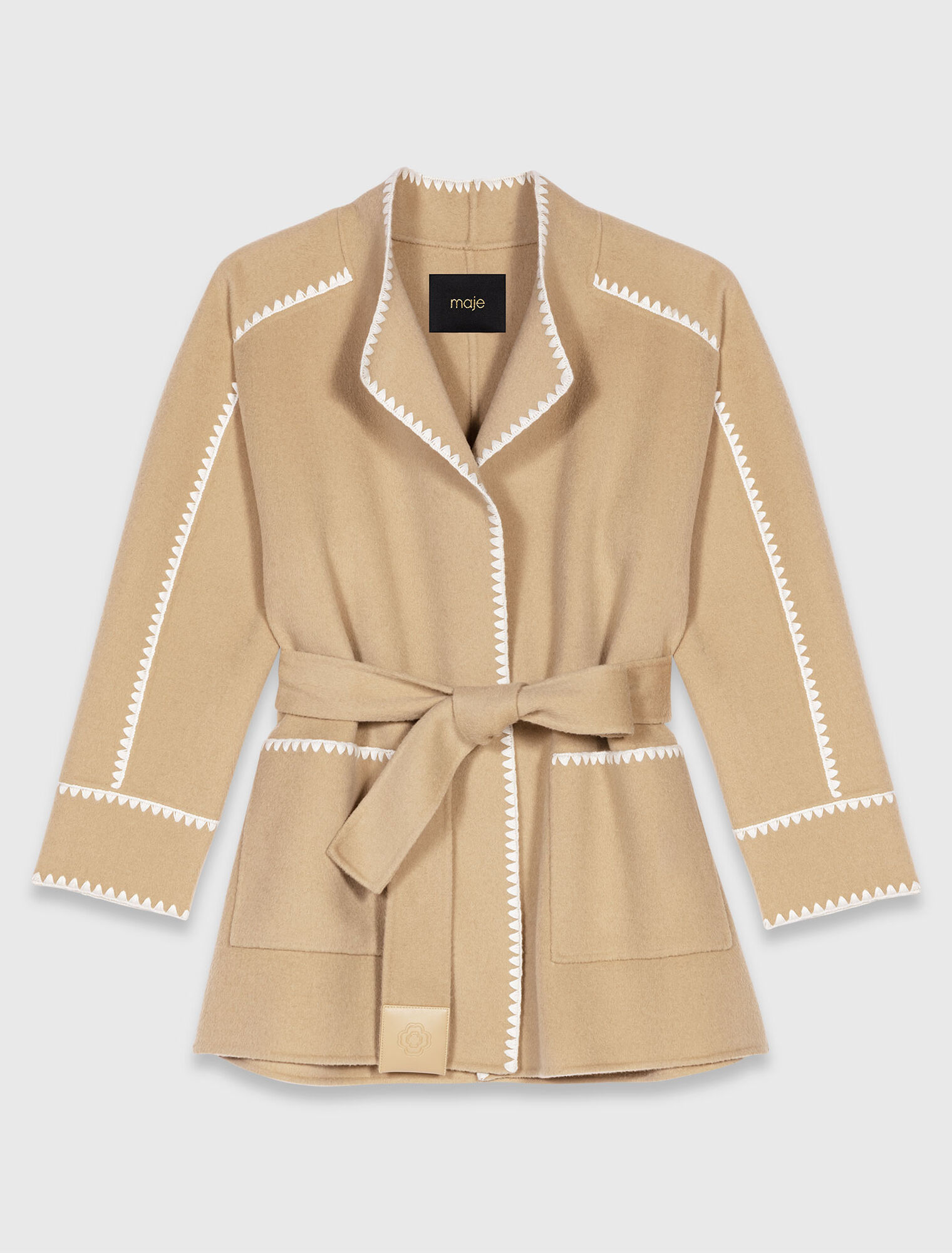 Manteau court double face