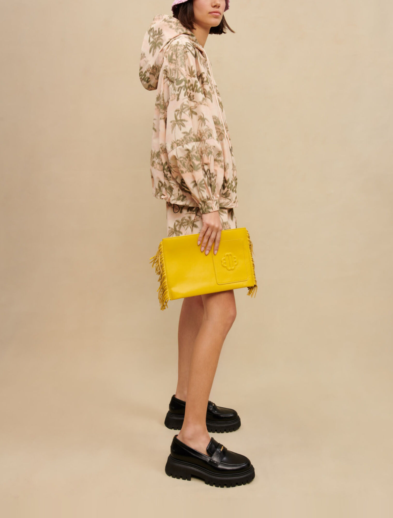 Veste à motifs palmiers