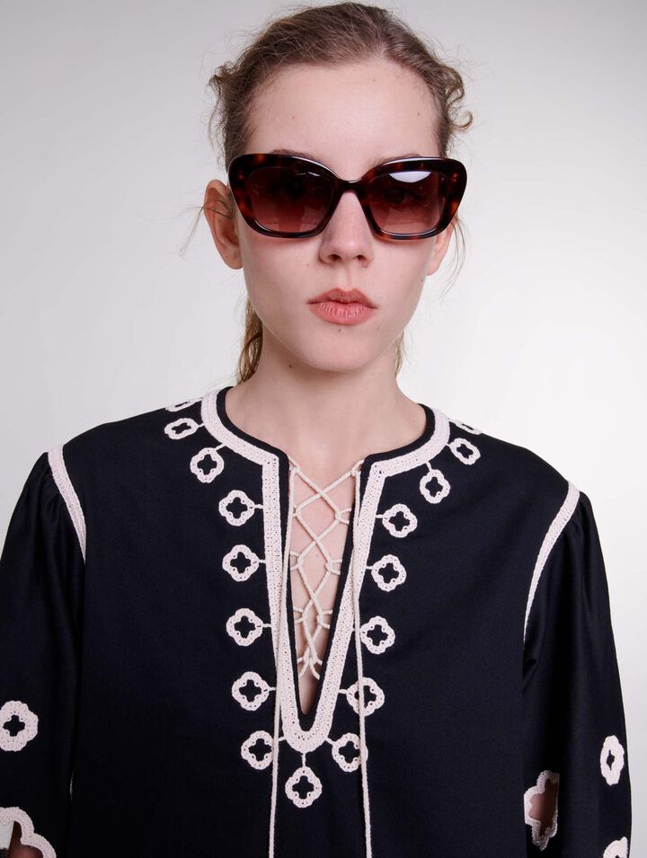 Lunettes cat eye en ac&eacute;tate