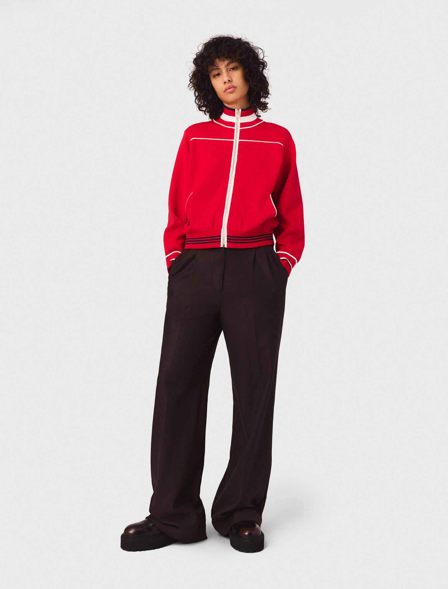 Pantalon de tailleur large