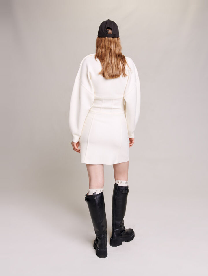 Robe pull effet corset