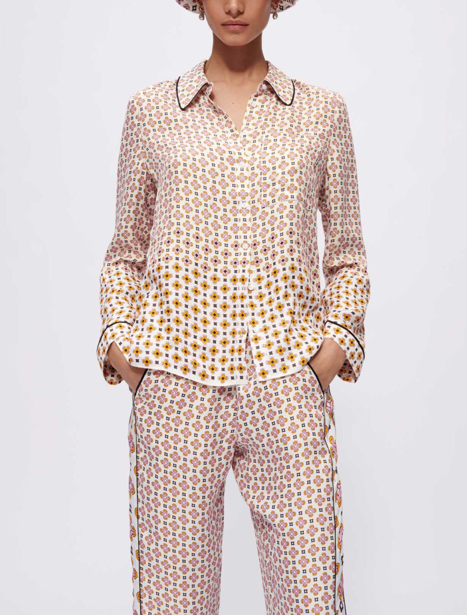 Chemise en viscose imprimée