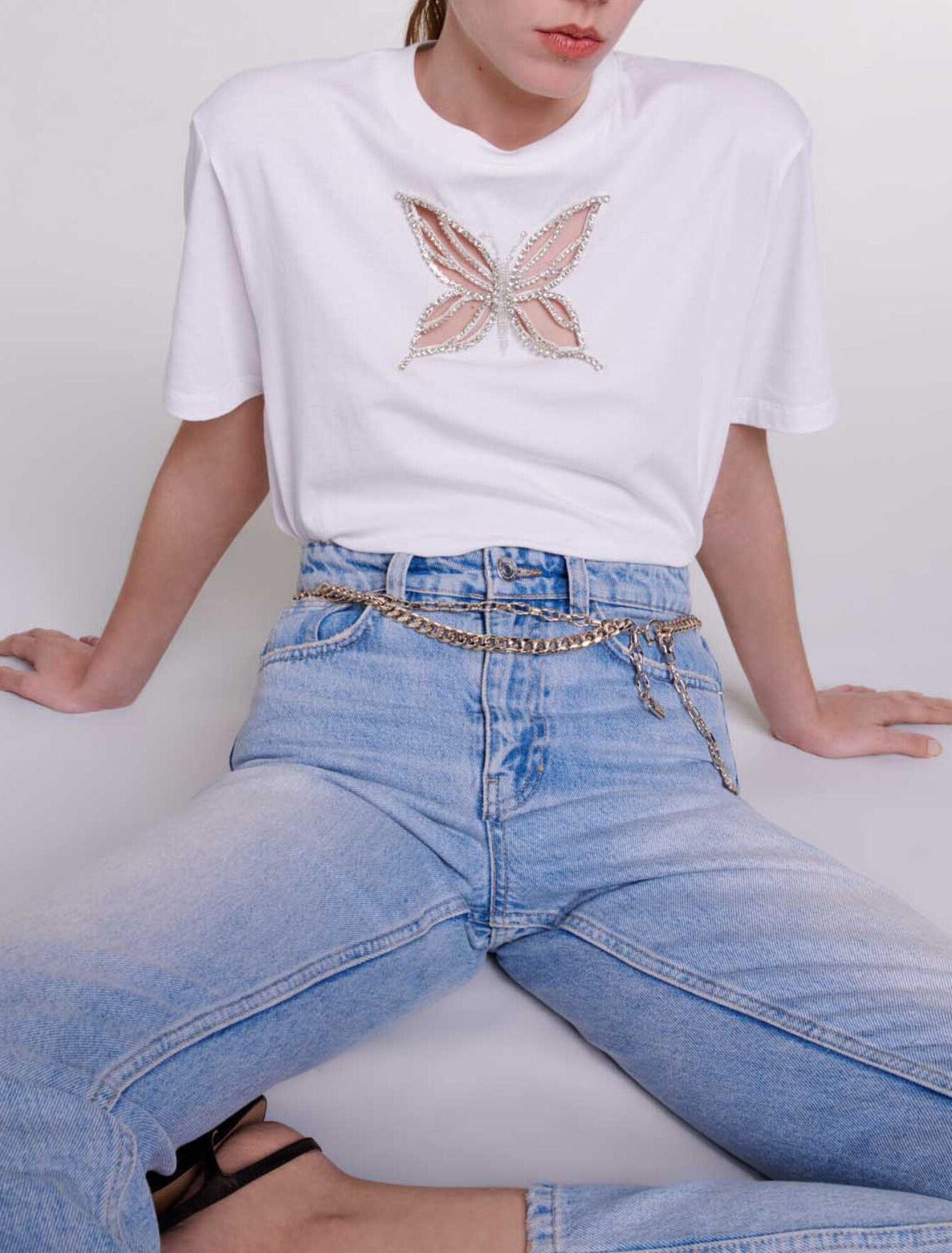 Tee-shirt à strass