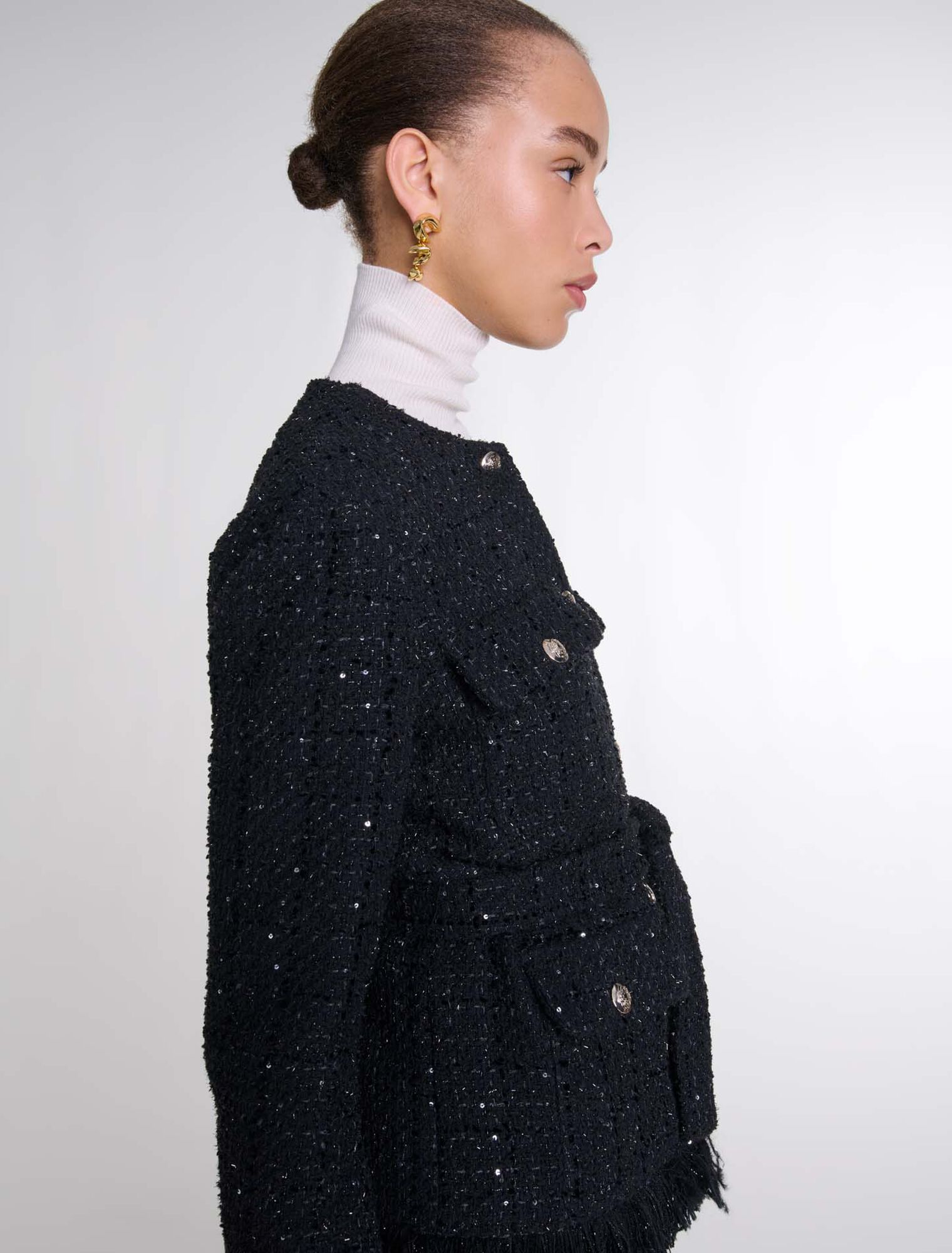 Veste en tweed sequins