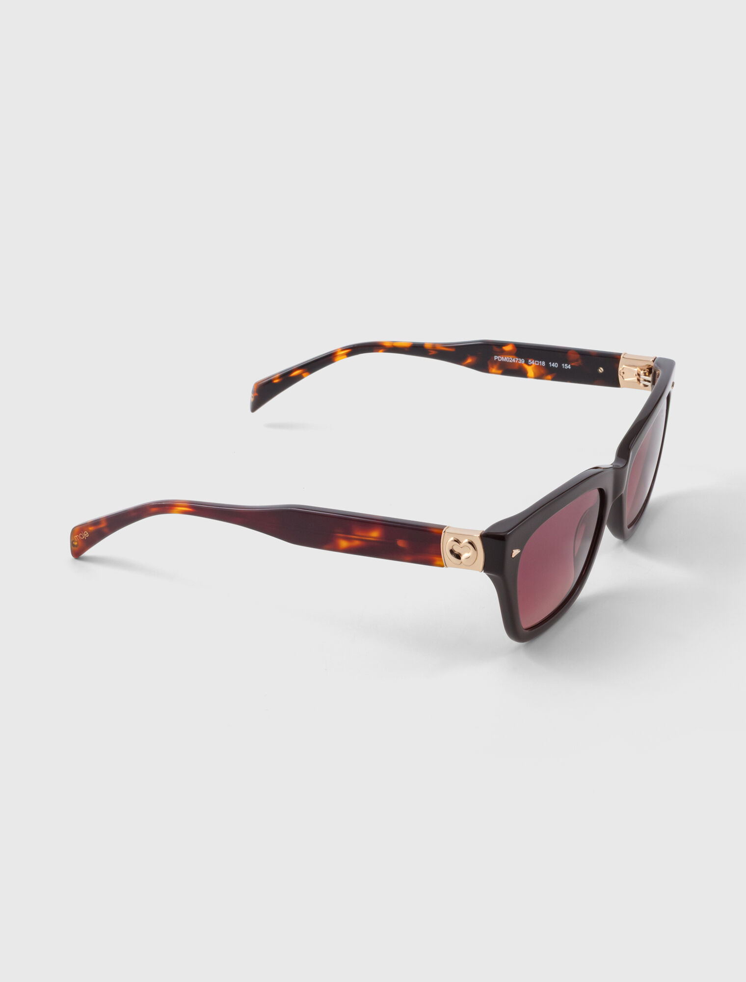 Lunettes rectangles en ac&eacute;tate