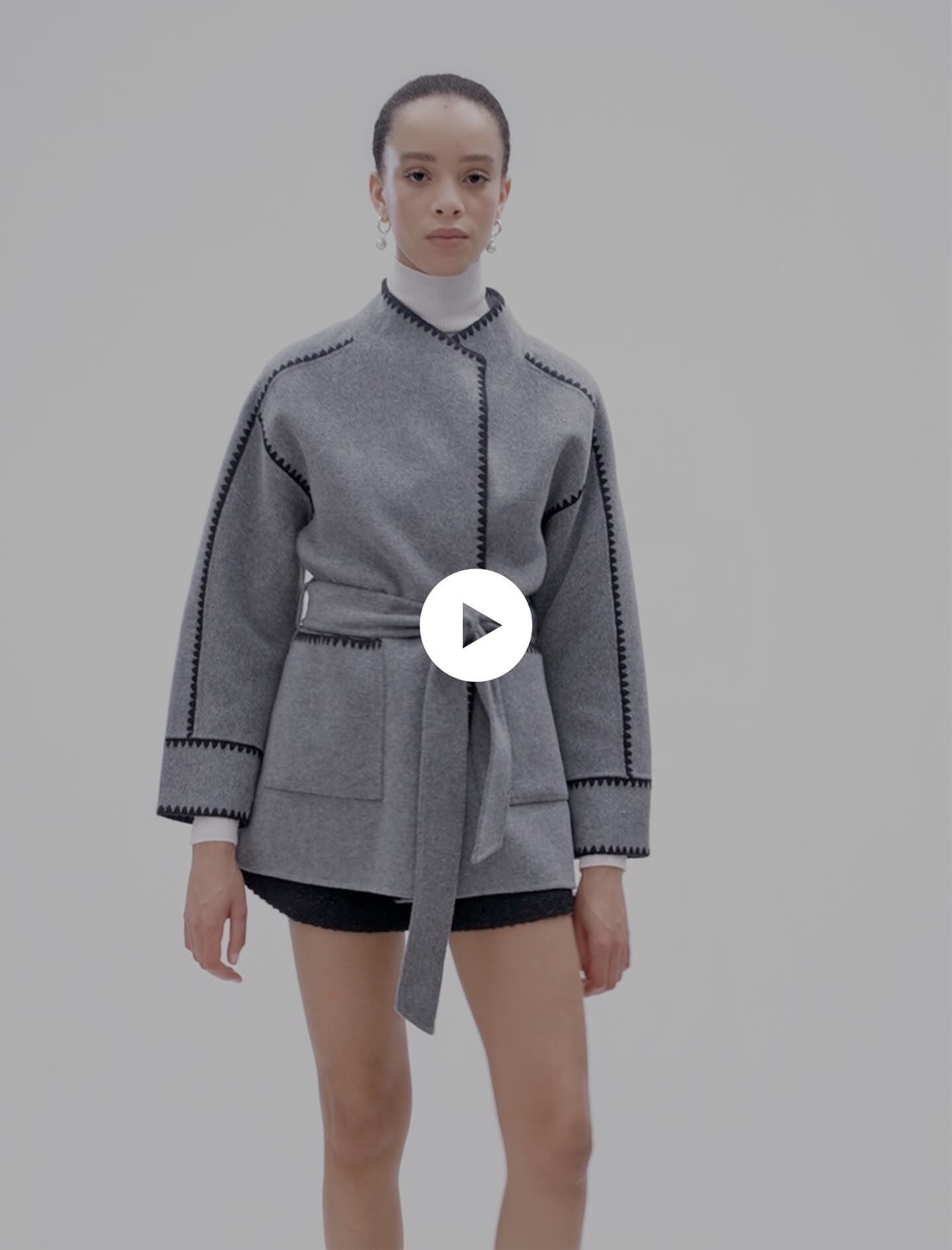 Manteau court double face Manteaux courts Maje
