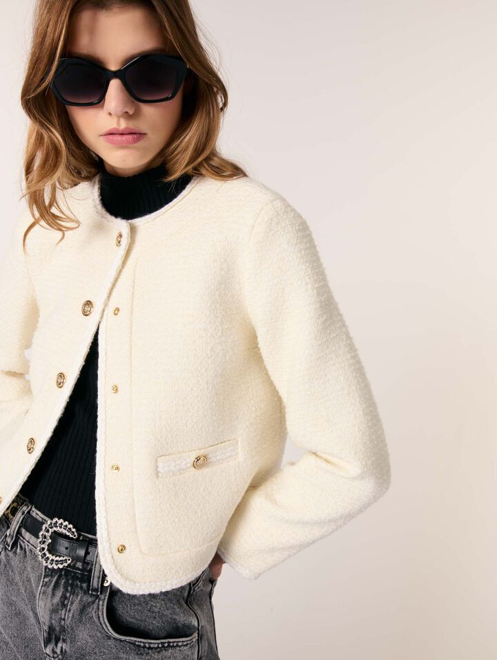 Veste courte en tweed