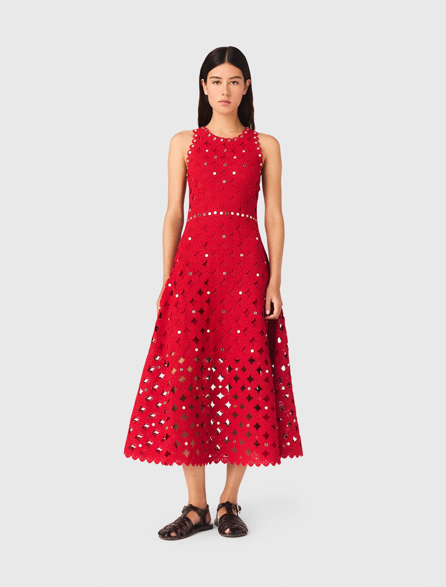 Robe en crochet avec miroirs