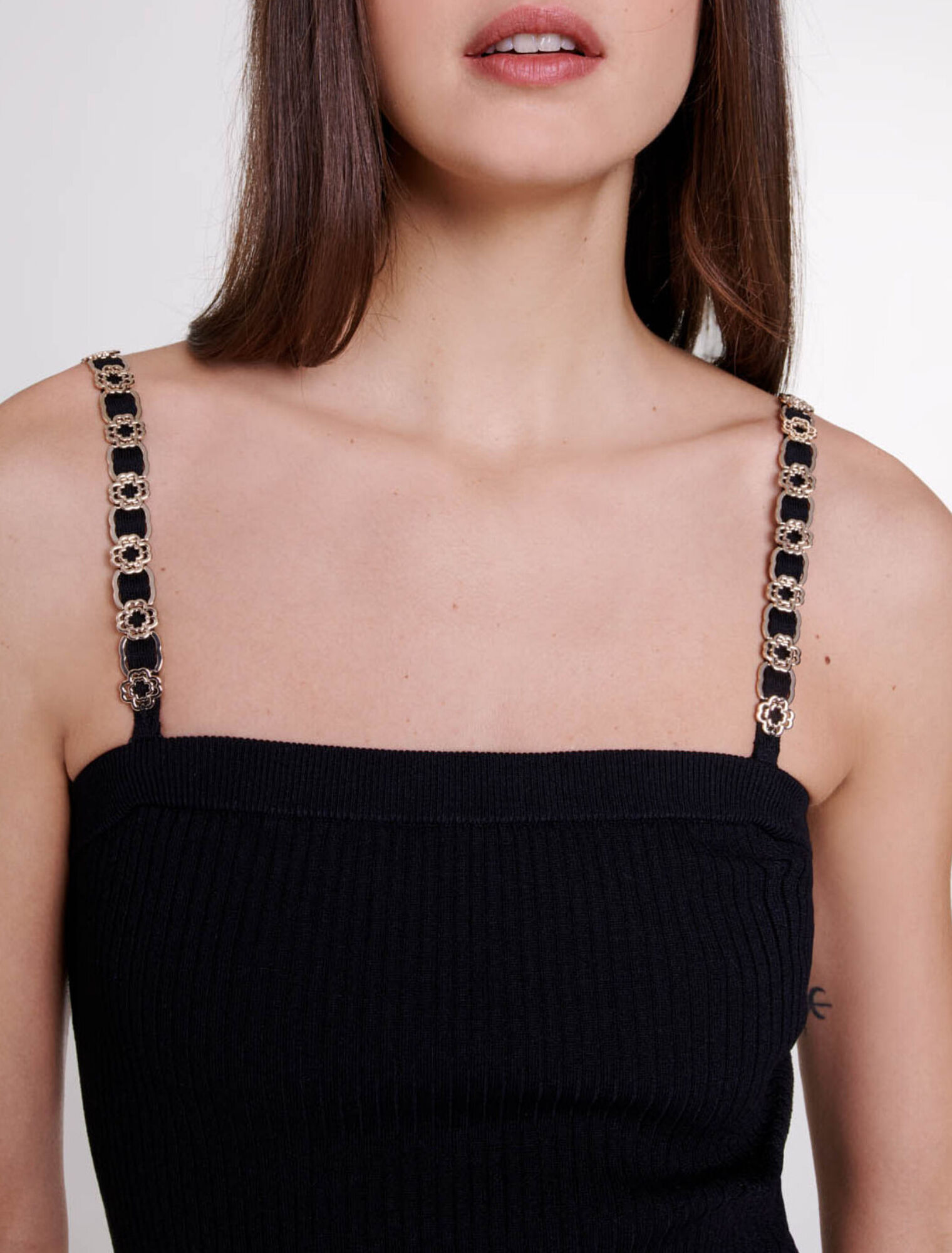 Robe longue en maille