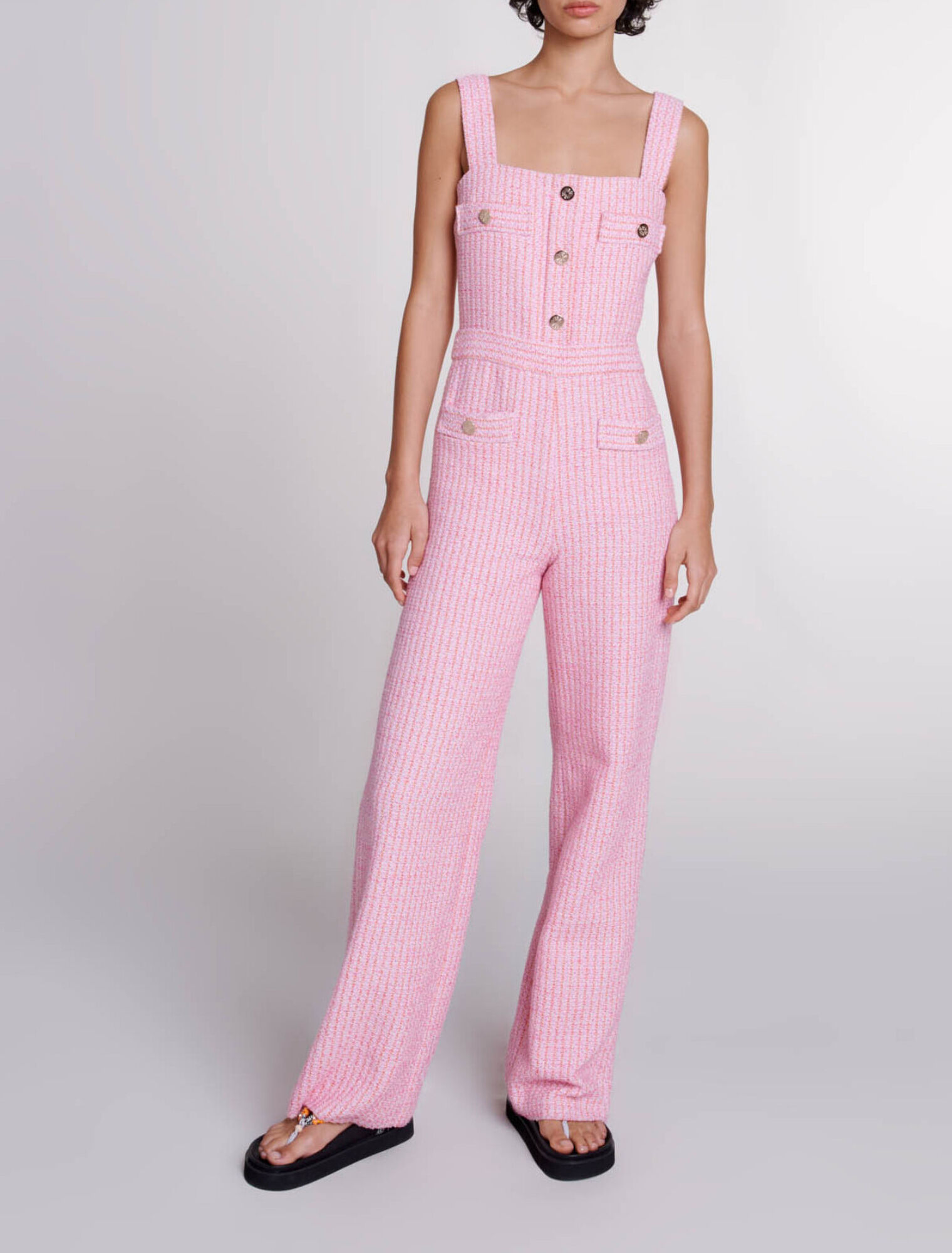 Salopette en tweed
