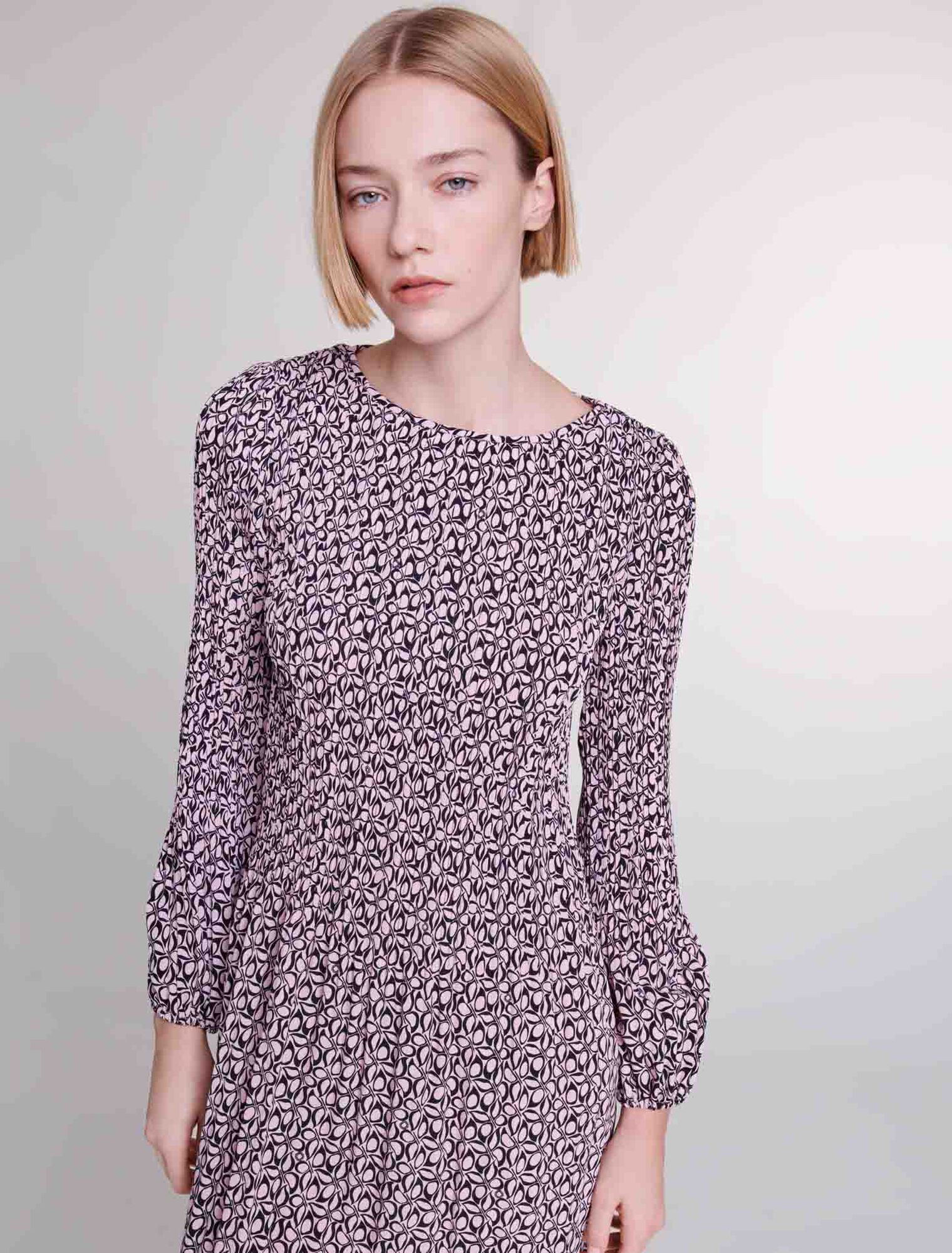 Robe courte à imprimé