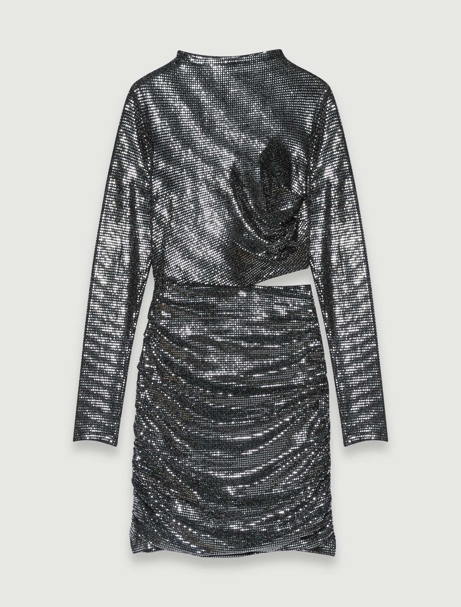 Robe courte argentée