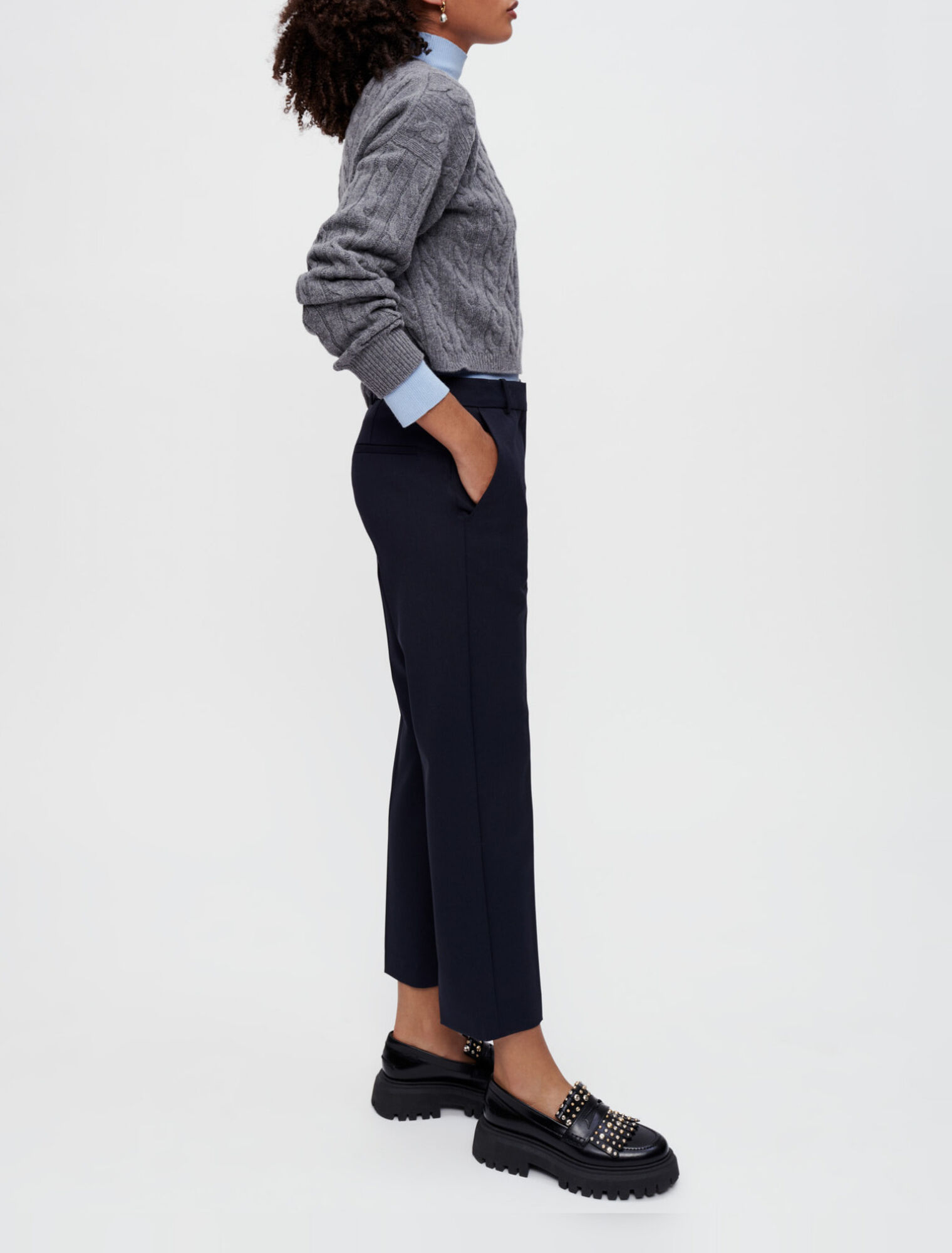 Pantalon de tailleur droit