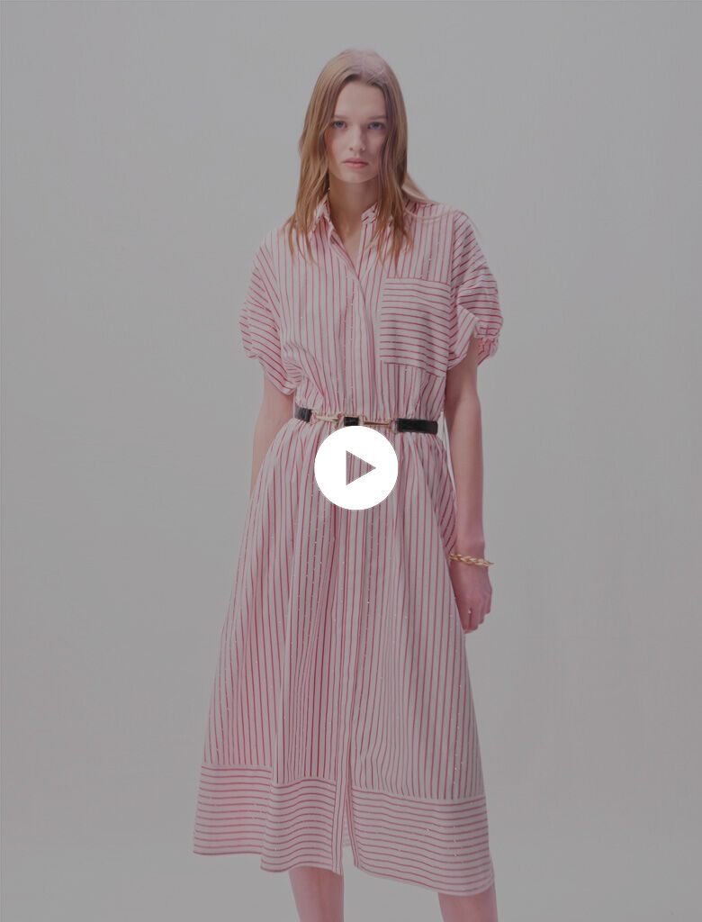 Robe maje rayure deals
