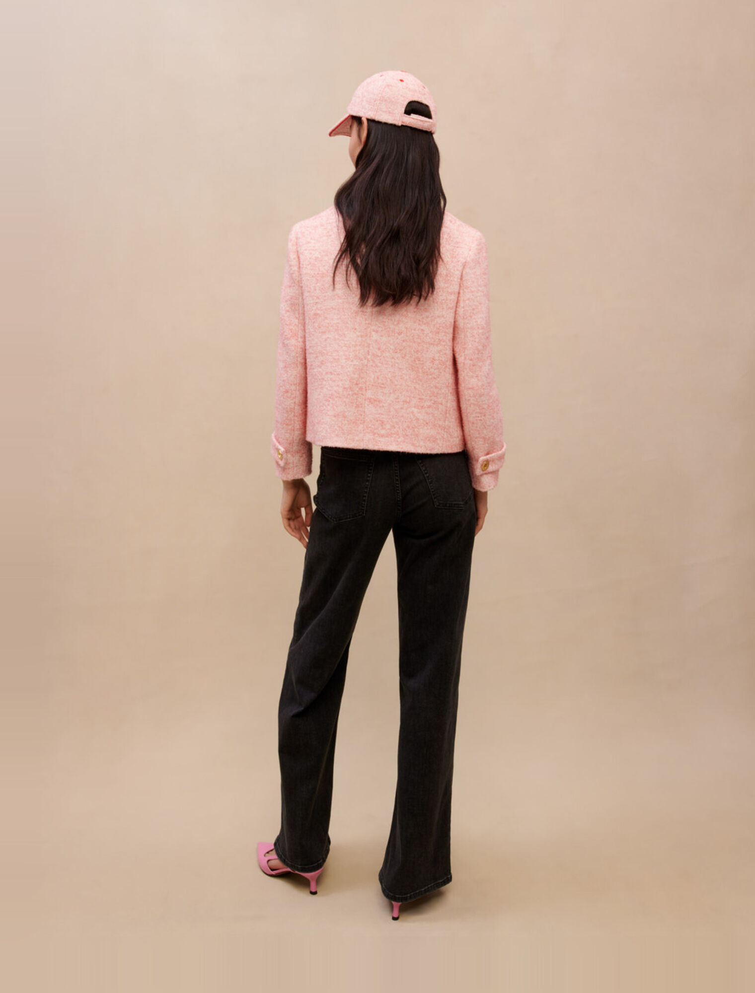 Veste de tailleur rose