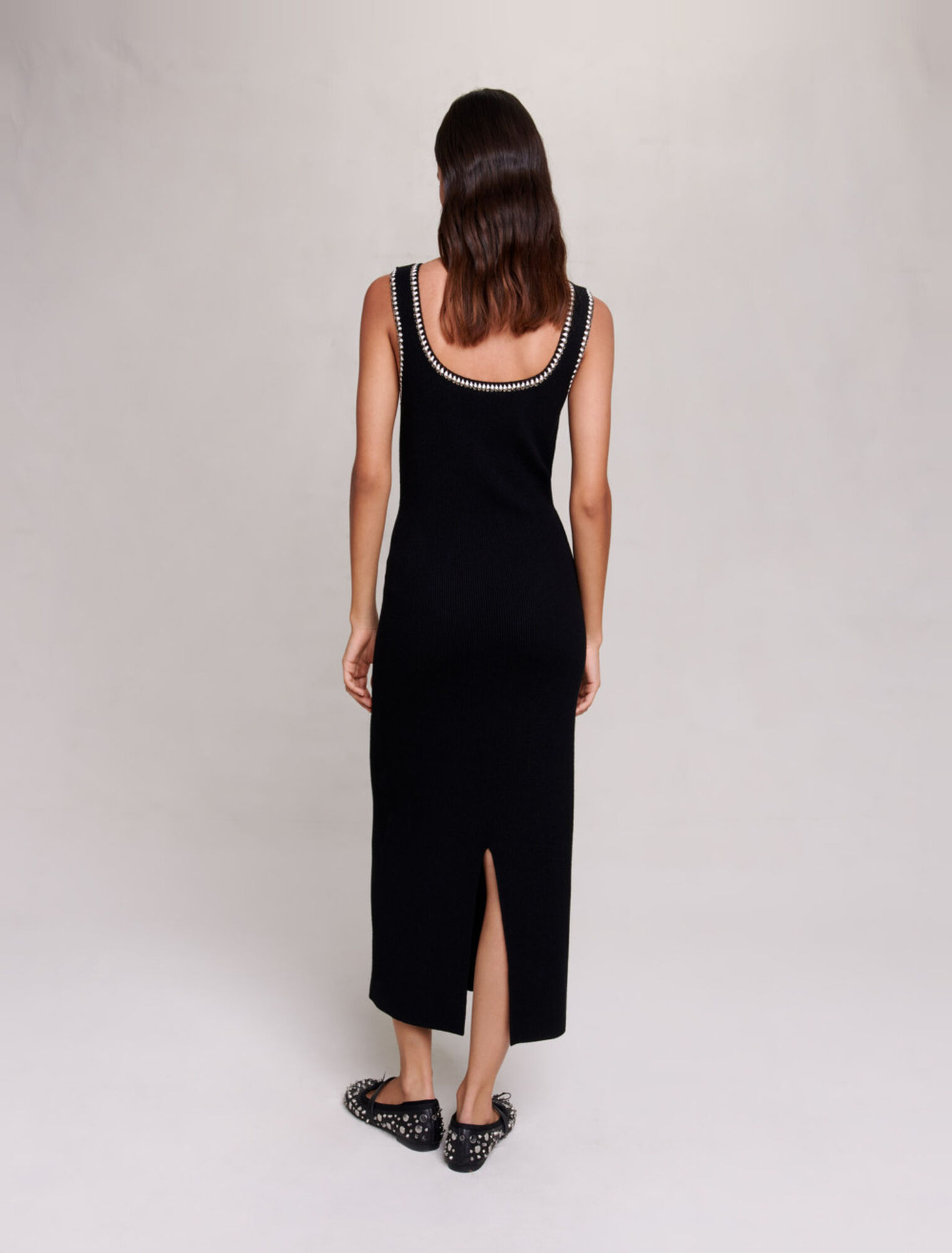 Robe longue en maille