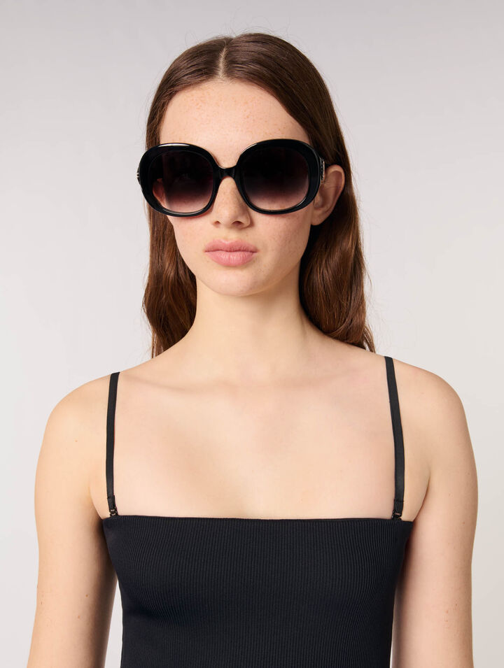 Robe bustier en maille et taffetas