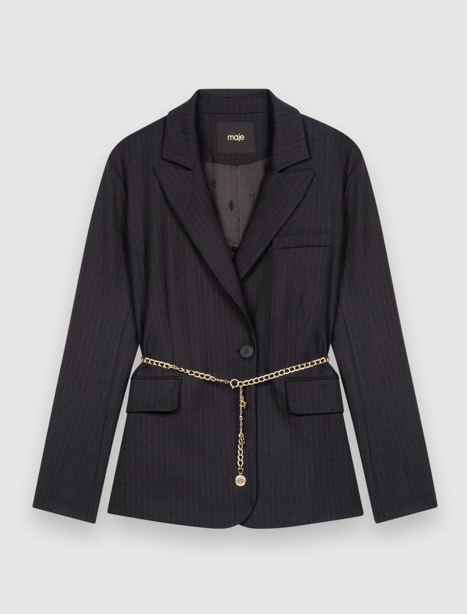 Veste de tailleur à rayures tennis