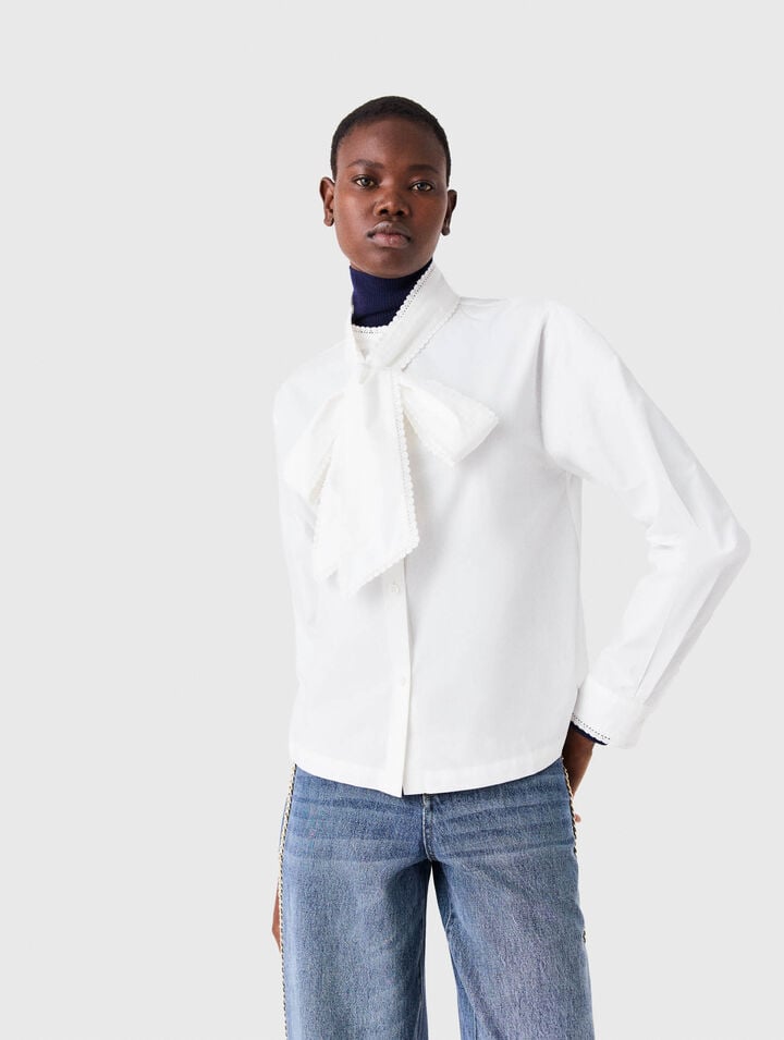 Chemise avec Lavalli&egrave;re amovible