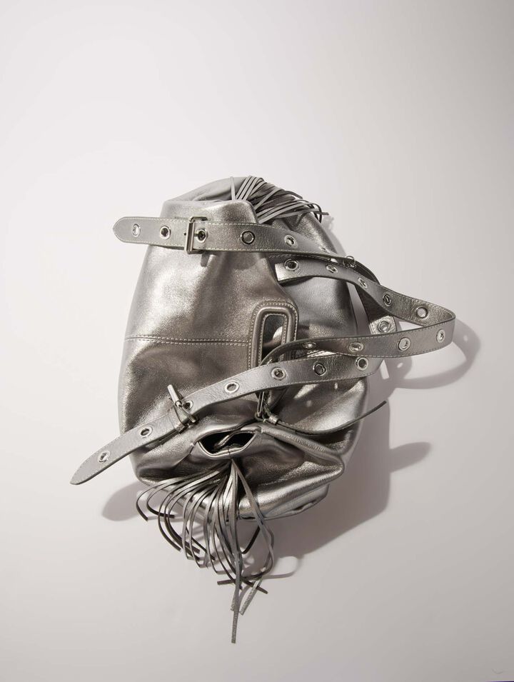 Sac Miss M XL en cuir métallisé