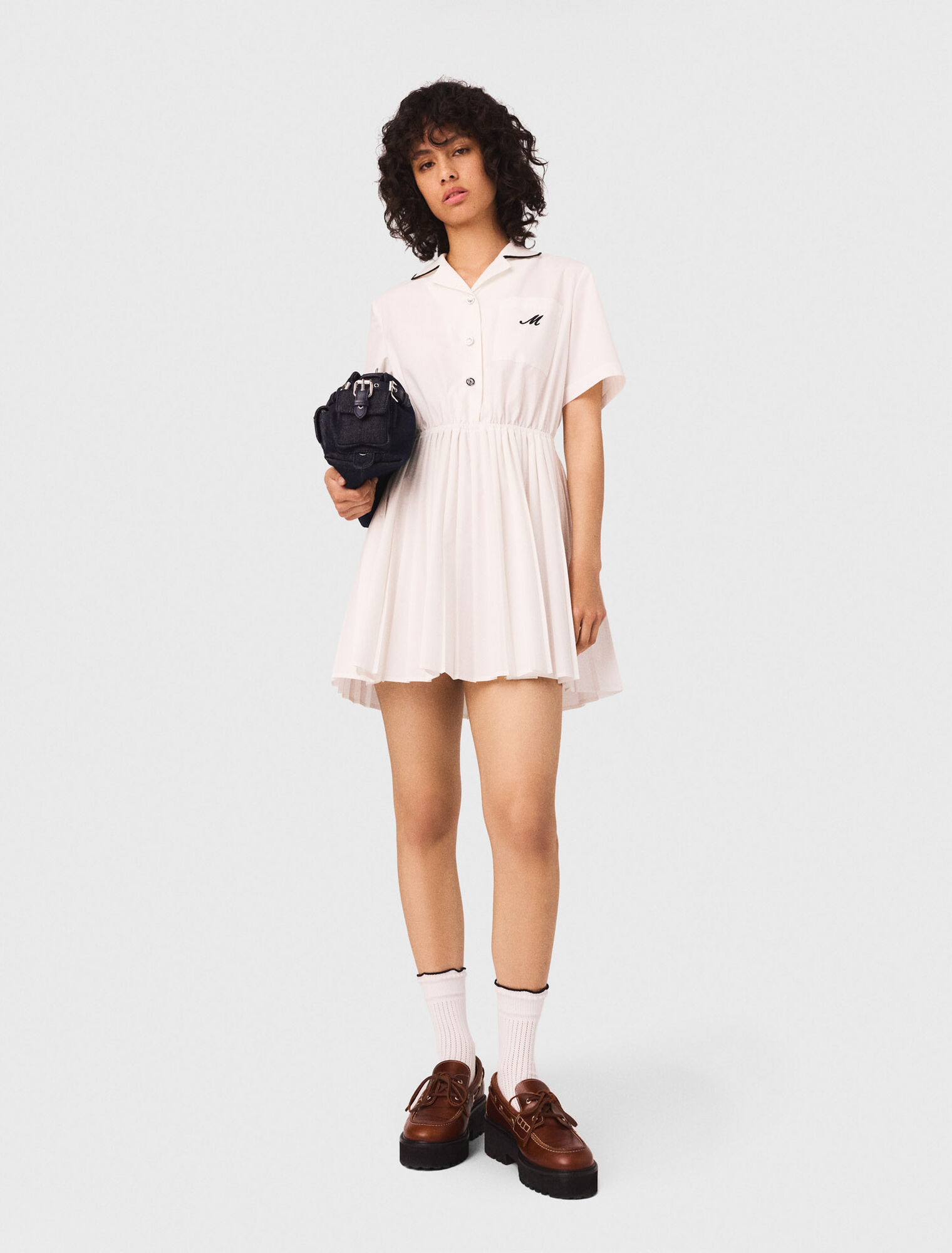 Robe chemise manches courtes