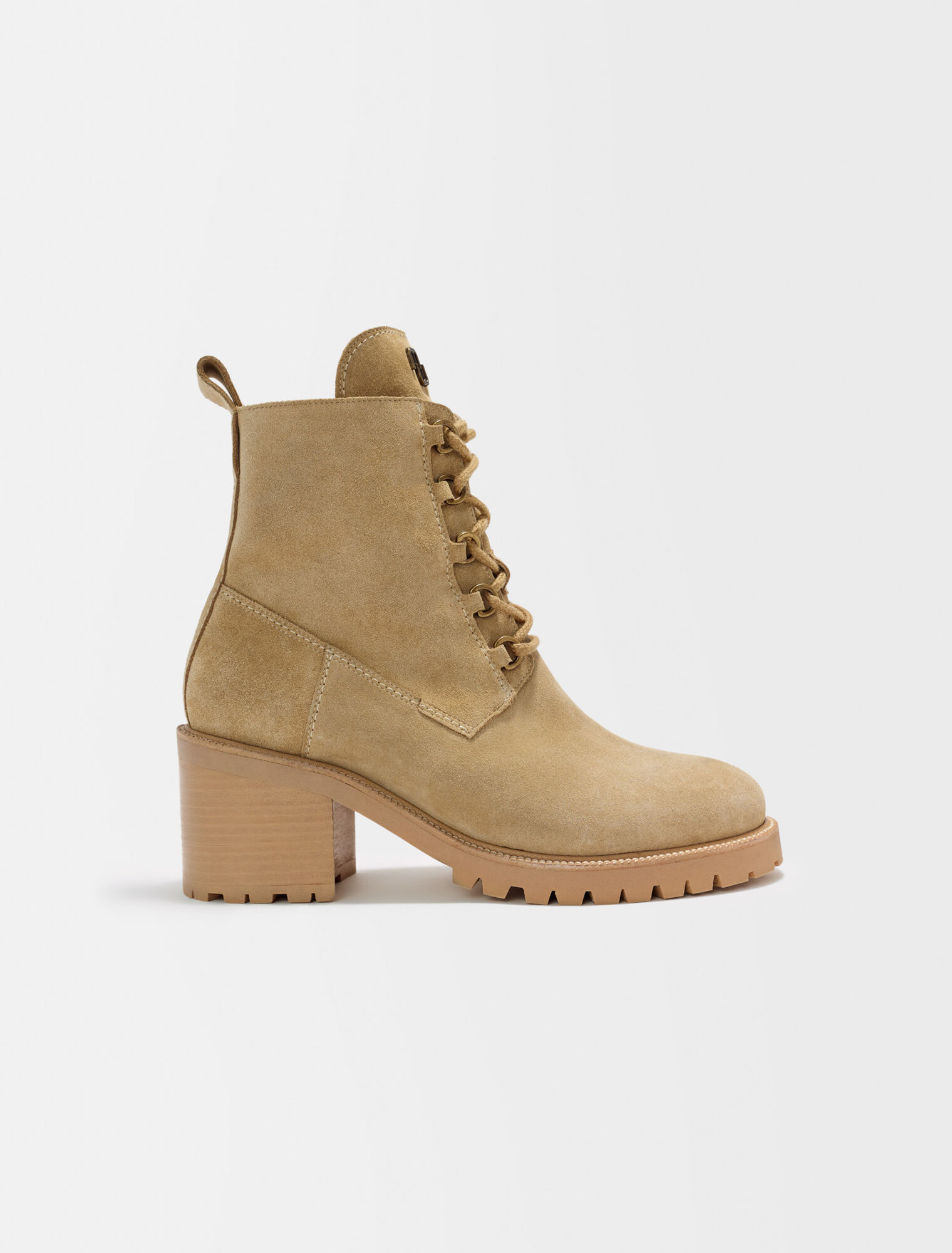 Bottines cuir suède