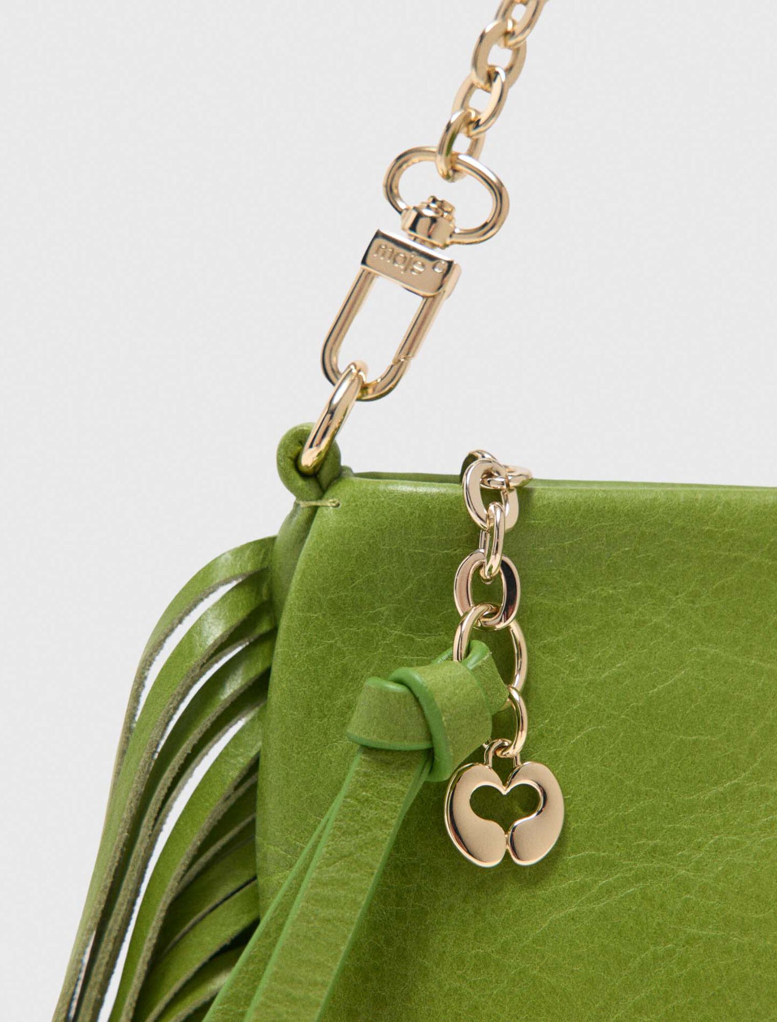 Pochette Miss M pouch cuir craquel&eacute;