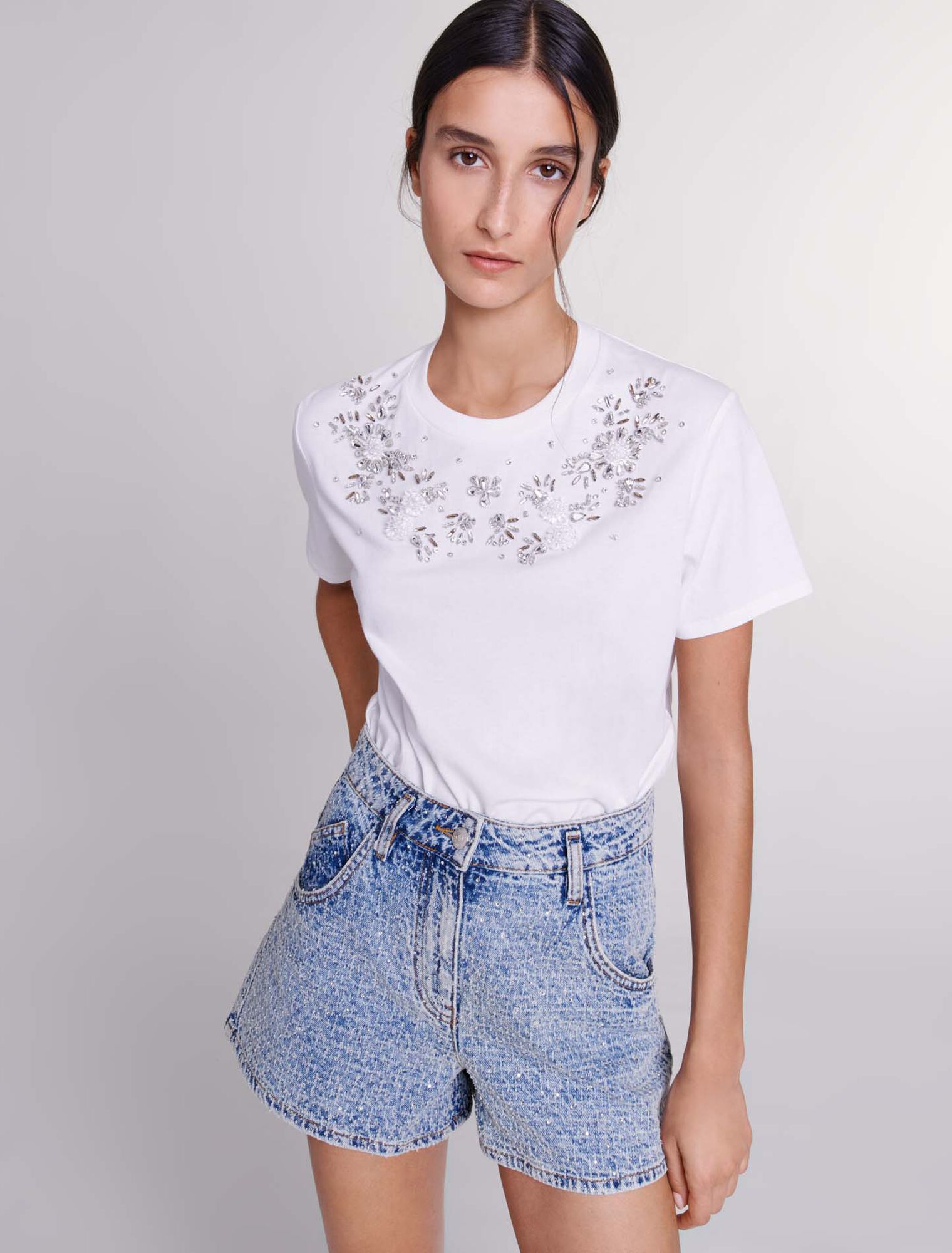 Tee-shirt orné de strass