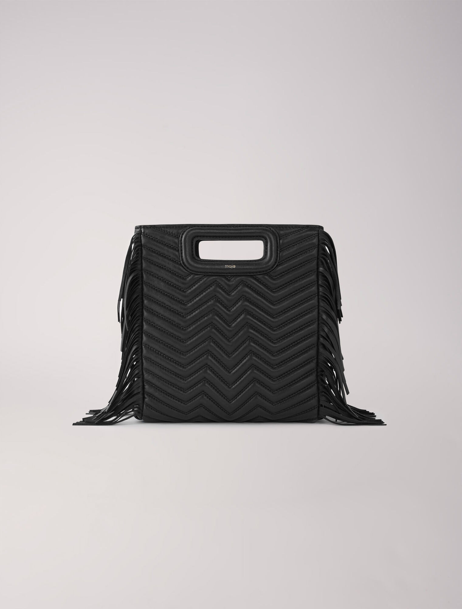 Sac M en cuir à franges