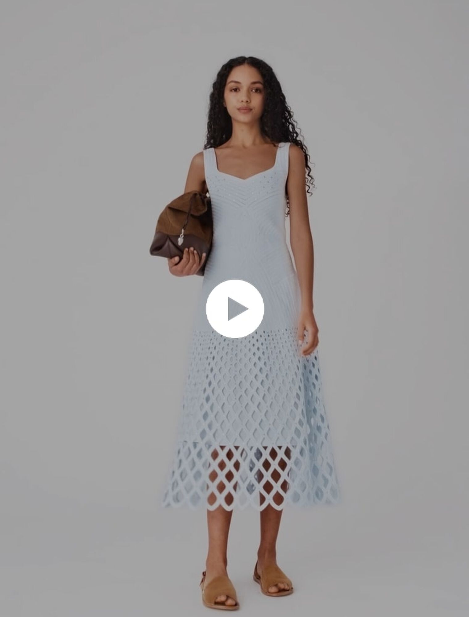 Robe en crochet &agrave; doublure amovible