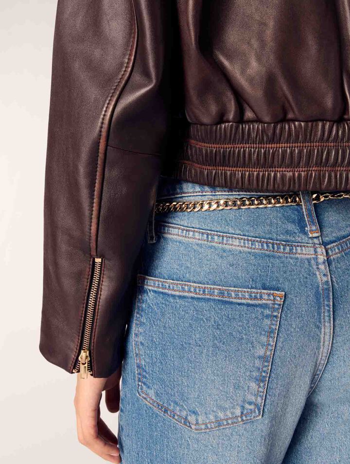 Blouson en cuir vintage
