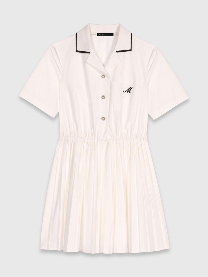 Robe chemise manches courtes